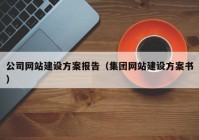 公司网站建设方案报告（集团网站建设方案书）