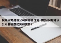 视频网站建设公司有哪些优势（视频网站建设公司有哪些优势和劣势）