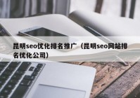 昆明seo优化排名推广（昆明seo网站排名优化公司）