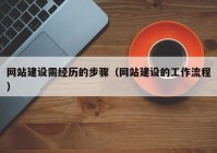 网站建设需经历的步骤（网站建设的工作流程）