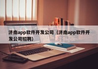 济南app软件开发公司（济南app软件开发公司招聘）