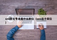 seo优化专员是什么职位（seo这个岗位）