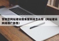 营销型网站建设推来客网络怎么样（网站建设网络推广销售）