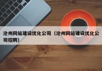 沧州网站建设优化公司（沧州网站建设优化公司招聘）